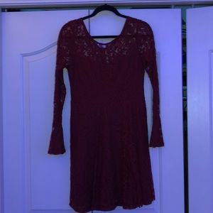 hoco / casual dress (maroon/red color)